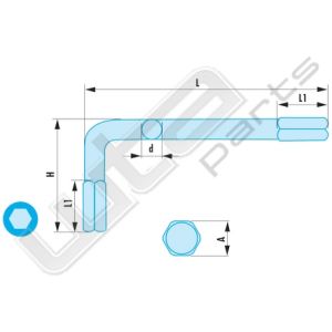 Facom inbussleutel 19mm vonkvrij