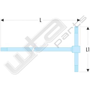 Facom inbussleutels 6 kant, tvorm 10mm