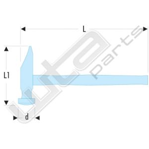 Facom plaatwerkhamer met ronde kop 26mm