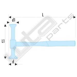 Facom hamer met ronde, platte en bolvormige koppen