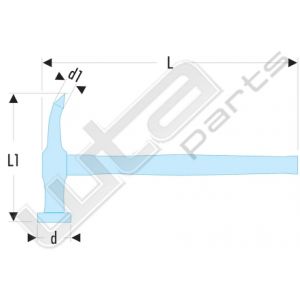 Facom hamer met gebogen hamerpen en ronde, bolvorm