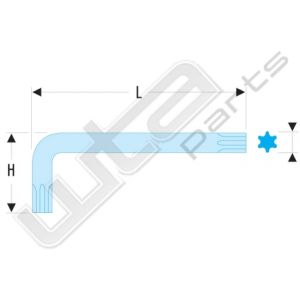 Facom inbussleutels kort, torx 45