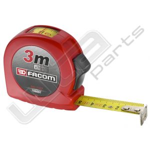 Facom rolmeter l 3m, b 16mm met kijkvenster