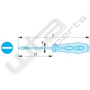 Facom sleuf schroevendraaier 350x11mm