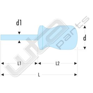 Facom schroevendraaier phillips kort 1x40