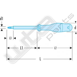 Facom schroevendraaier protwist pz0x75 ge sol