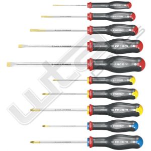 Facom set van 10 schroevendraaiers