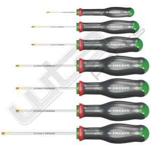 Facom set van 7 schroevendraaiers torx en resistorx