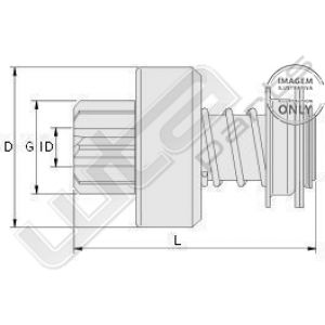 Bendix ZEN tandwiel diepte 21mm