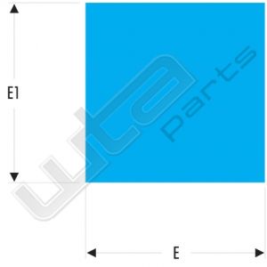 Facom vierkante vijl half zoet 150mm