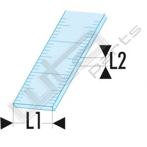 Facom flexibele rvslinialen enkelzijdig 1000mm