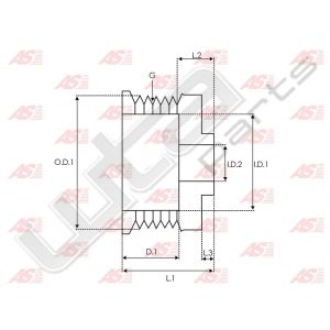 Pulley Ford Magneet Marelli