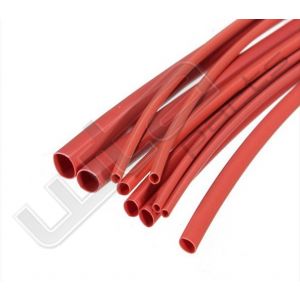 Krimpkous rood 13mtr. 2,4 - 1,2mm