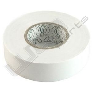 PVC tape wit 15mm lengte 10mtr.