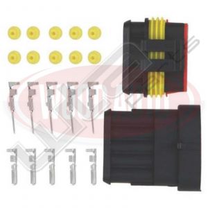 Stekker 5pin waterproof female / male kit