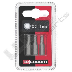 Facom set van 3 bits 25mm 6 kant