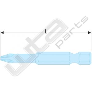 Facom schroefbits 1/4 met groef torq schroeve