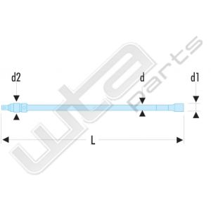 Facom verlengstuk met vergrendeling 3/8 75 mm