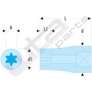 Facom doppen 3/8 torx n e8