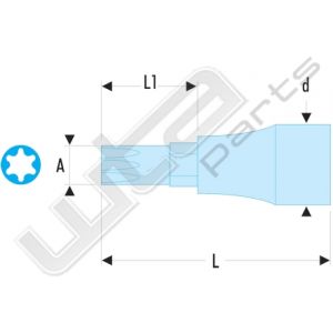 Facom schroevendraaierdop 3/8 torx n 10