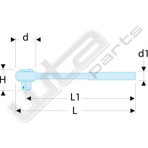 Facom 3/8'' ratel met vergrendeling en flexhead