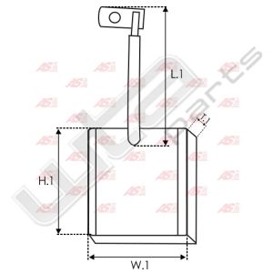 Koolborstel kit Iskra origineel 12V