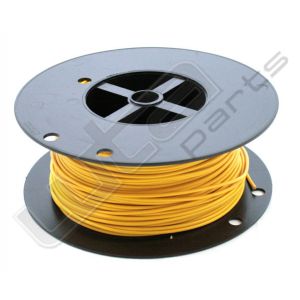 Kabel 1mm 100m geel prijs p/m