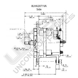 Prestolite Alternator 12V  ZIE KOM2070