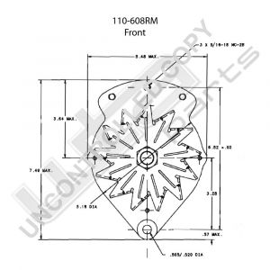 Prestolite Alternator 12V 105A