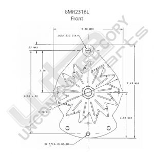 Prestolite Alternator 12V 65A