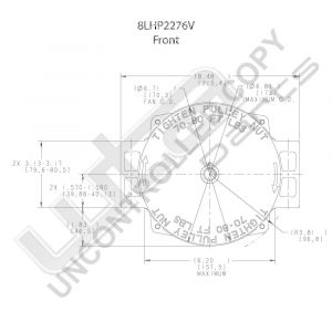 Prestolite Alternator 12V 170A PAD MNT.