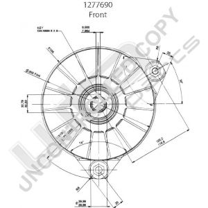 Prestolite Alternator 28.0V 155A M12x1.5