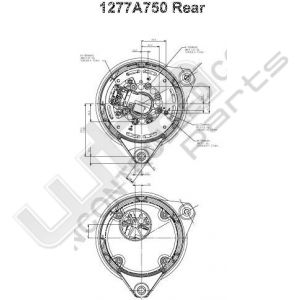 Prestolite Alternator 28.0V 155A massa vrij