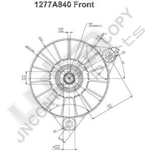 Prestolite Alternator 28.0V 155A 12.3