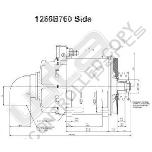 Prestolite alternator AC203 24V 190A