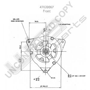 Prestolite Alternator A127MT 12V 70ARH/CLOCK