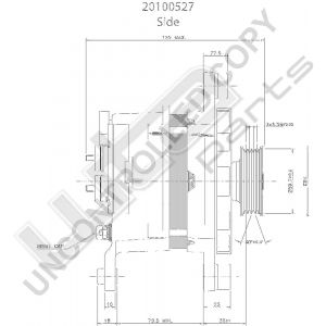 Prestolite Alternator 12V 70A Nissan Primera