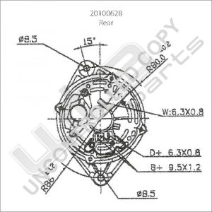 Prestolite Alternator 12V 65A