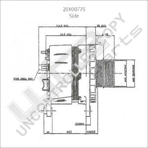 Prestolite Alternator 12V 72A Nissan Bluebird