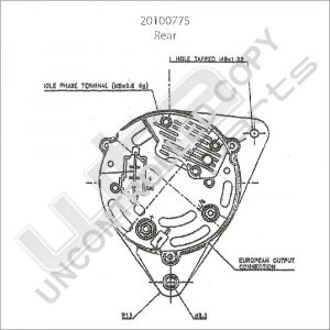 Prestolite Alternator 12V 72A Nissan Bluebird