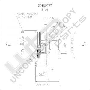 Prestolite Alternator 12V 60A