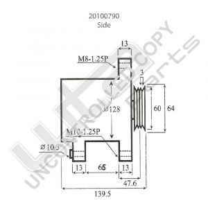 Prestolite Alternator 12V 70A Mazda 626