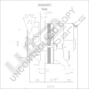 Prestolite Alternator 12V 55A Marelli repl