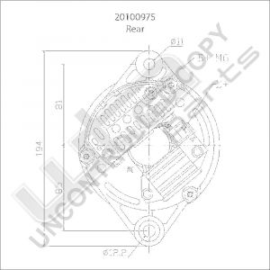 Prestolite Alternator 12V 55A Marelli repl