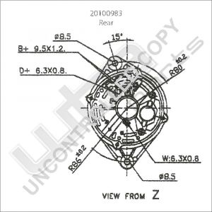 Prestolite Alternator 12V 65A Audi VW