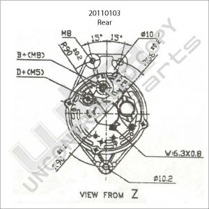 Prestolite Alternator 12V 65A  VW Transporter