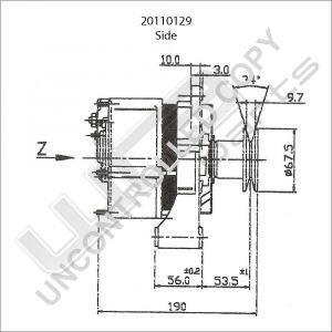 Prestolite Alternator 12V 65A