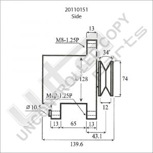 Prestolite Alternator 12V 70A Mazda 323