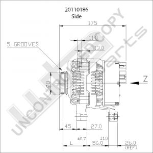 Prestolite Alternator 12V 70A Citrtoen, Peugeot