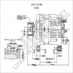 Prestolite Alternator 12V 70A Ford Escort